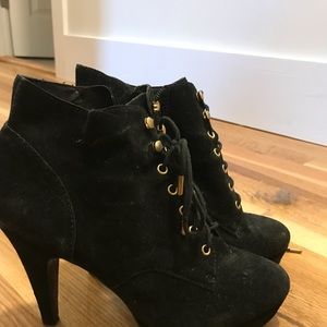 Lightly used bootie heels